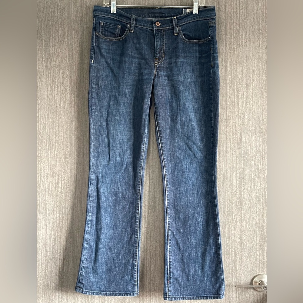 Y2K GAP Boot Cut Jeans - Dark Wash & Stretch - Size 12R - Picture 6 of 11